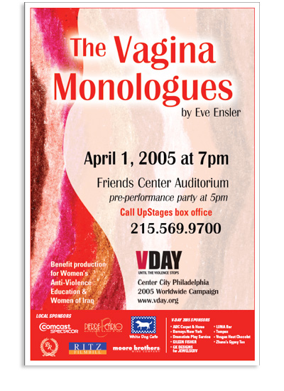 Poster Design for Vagina Monologues Production